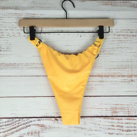 Lulus Bikini Swim Bottom Womens Size M Yellow Beach NWT - Picture 2 of 6